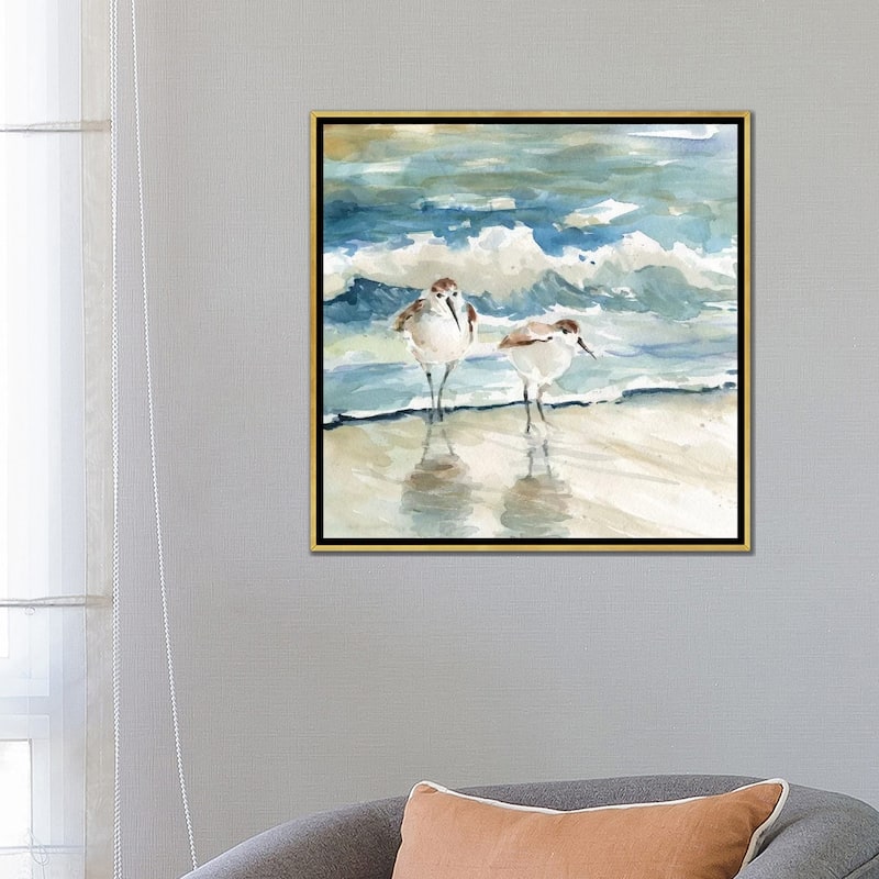 iCanvas "Beach Birds" by Carol Robinson Framed Canvas Print