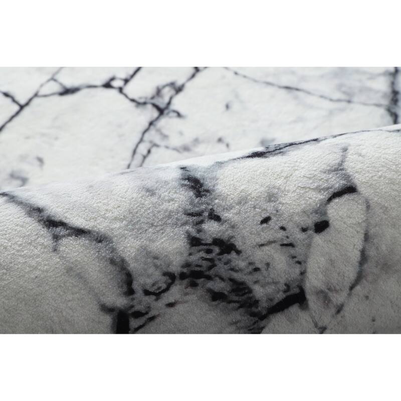 Retro Shag Collection Abstract Area Rug