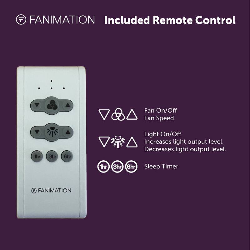 Barlow 52 inch Indoor/Outdoor Antique Graphite with Light Oak blades Ceiling Fan with LED CCT Select Light Kit and Remote