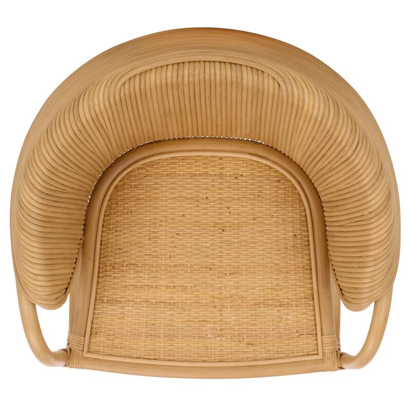 SAFAVIEH Home Alyona Rattan Arm Chair - 26"W x 24"D x 31"H