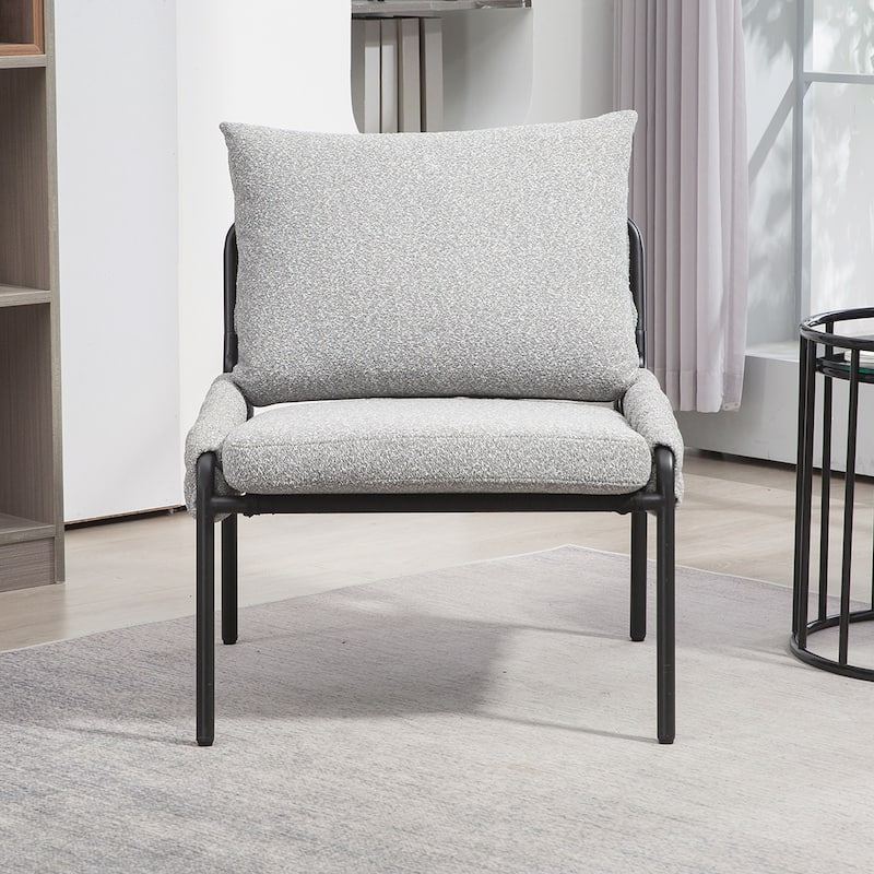 Braided Upholstery Metal Frame Chair