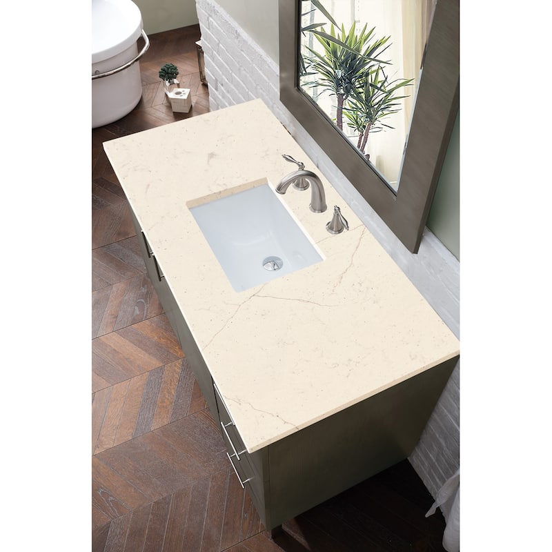 James Martin Vanities Metropolitan 48" Single Vanity, Silver Oak