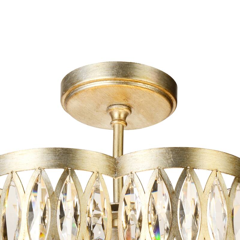 Nova 6 Light Chandelier With Champagne Finish