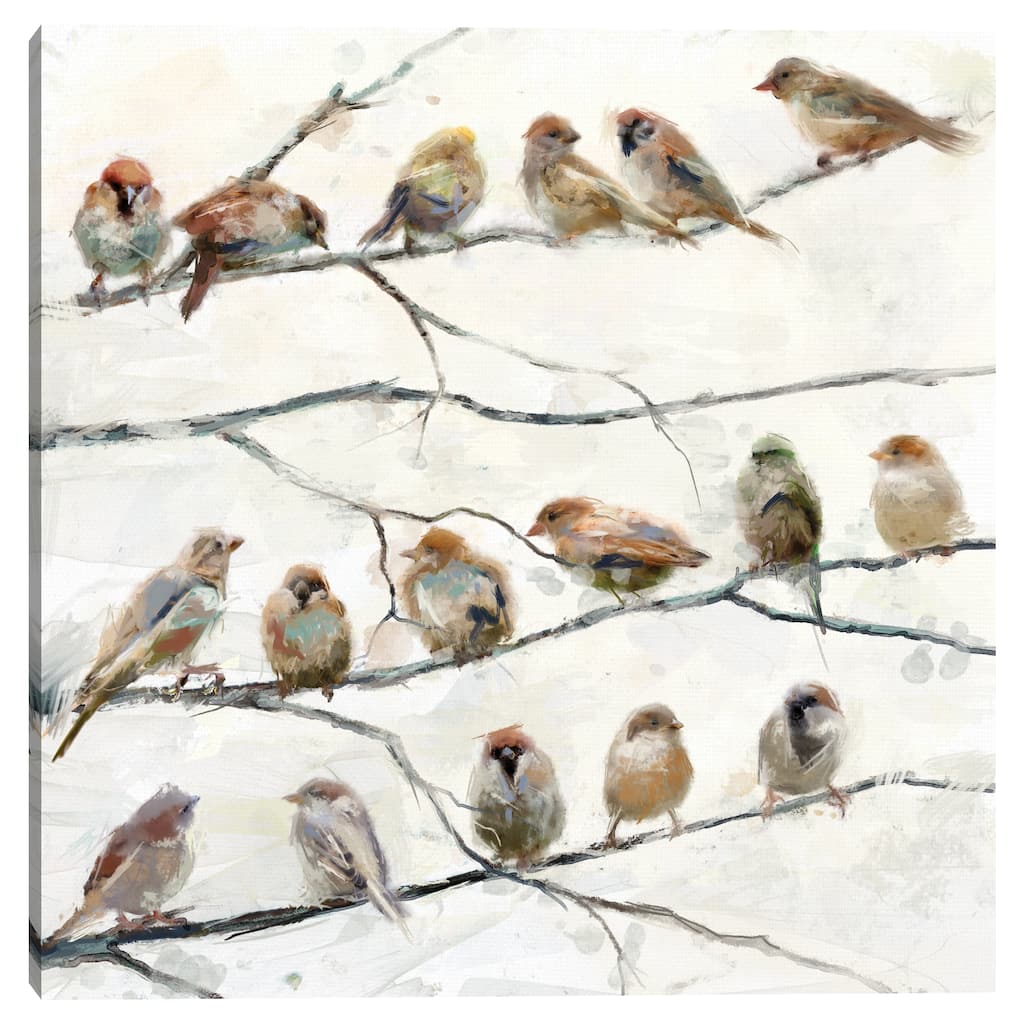 Birds of a Feather by Studio Arts Canvas Art Print