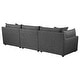 preview thumbnail 7 of 16, Sasha 3-Piece Upholstered Sofa Barely Black