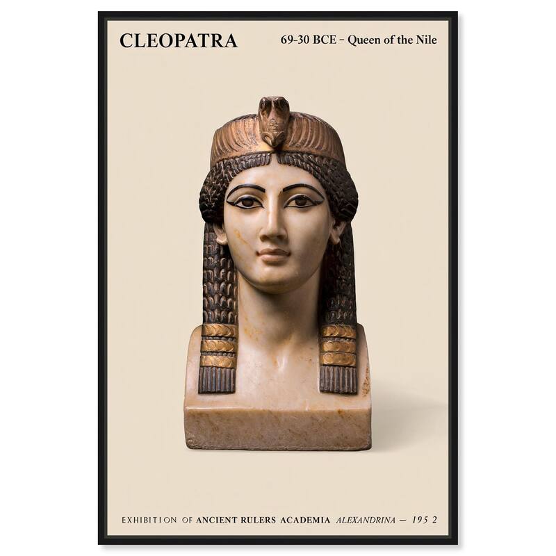 Queen of Egypt Canvas by Art Remedy - Black - 24" x 36"