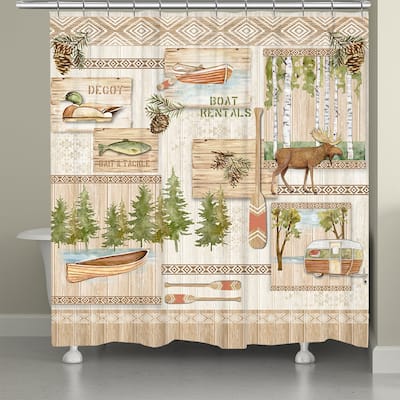 Laural Home Lakewood Shower Curtain 71x72