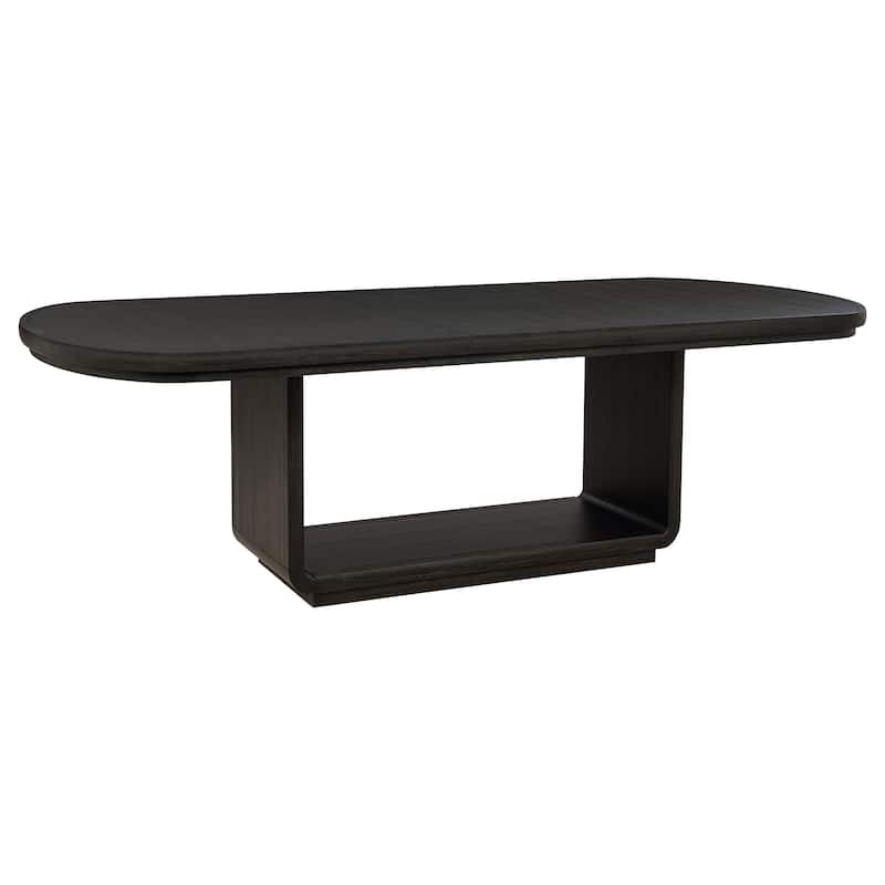 Leandro 78-inch Extension Dining Room Table Burnished Black - Burnished Black