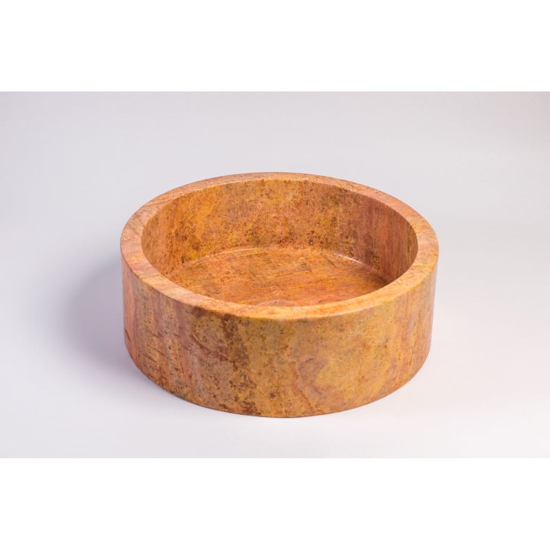Natural Stone Vessel Bathroom Sink - Blizz Stone Sink