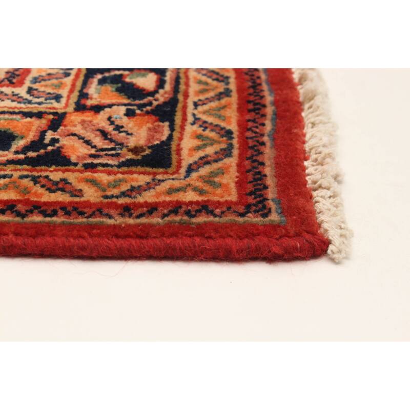 ECARPETGALLERY Hand-knotted Andelz Red Wool Rug - 4'3 x 6'9