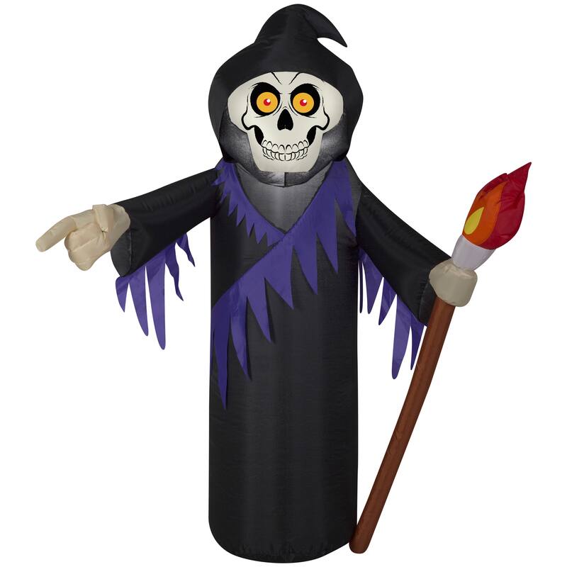 Gemmy Airblown Reaper, 3.5 ft Tall, black