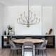 12-Light Candlestick Hanging Linear Chandelier Lighting 3-Tier Ceiling Light Fixture for Kitchen Island