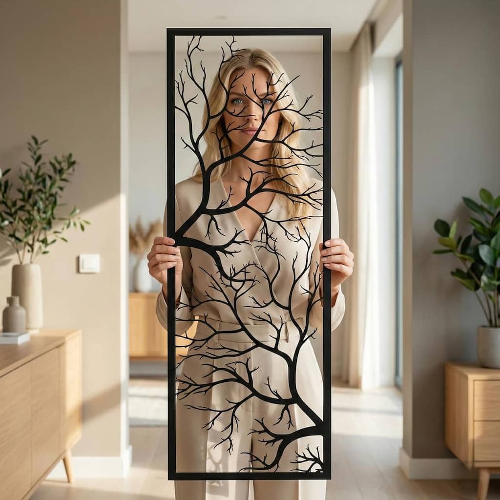 Tree Branch Metal Wall Decor for Home and Outside