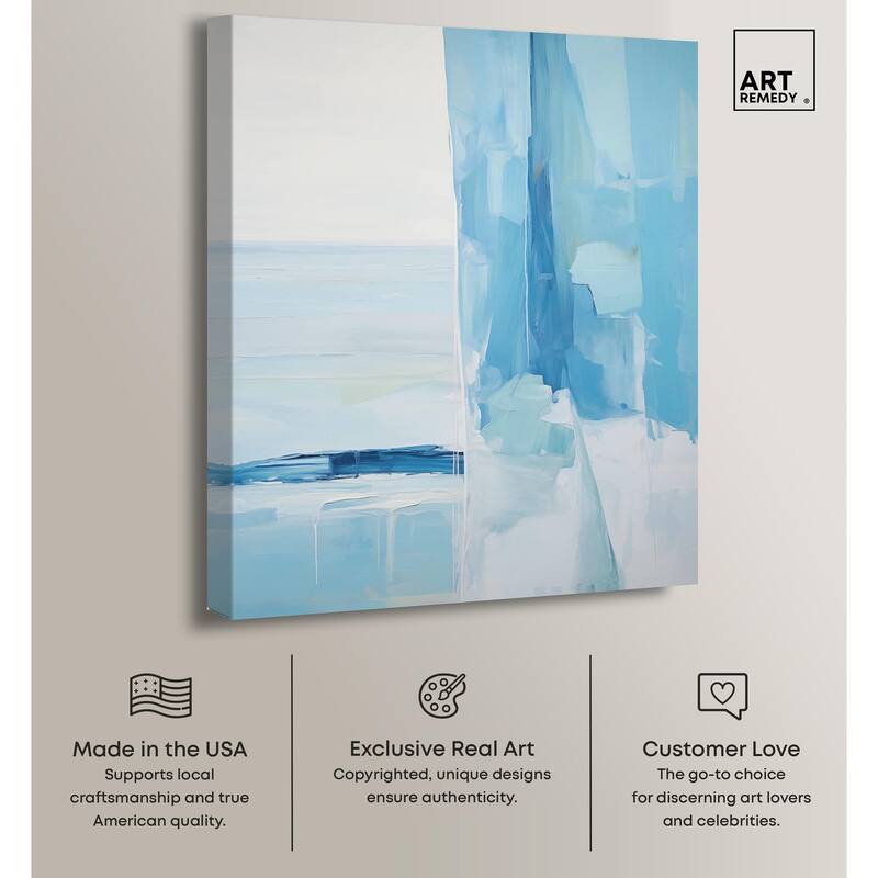 Seraphic Blues I Canvas by Art Remedy, Gallery Wrapped