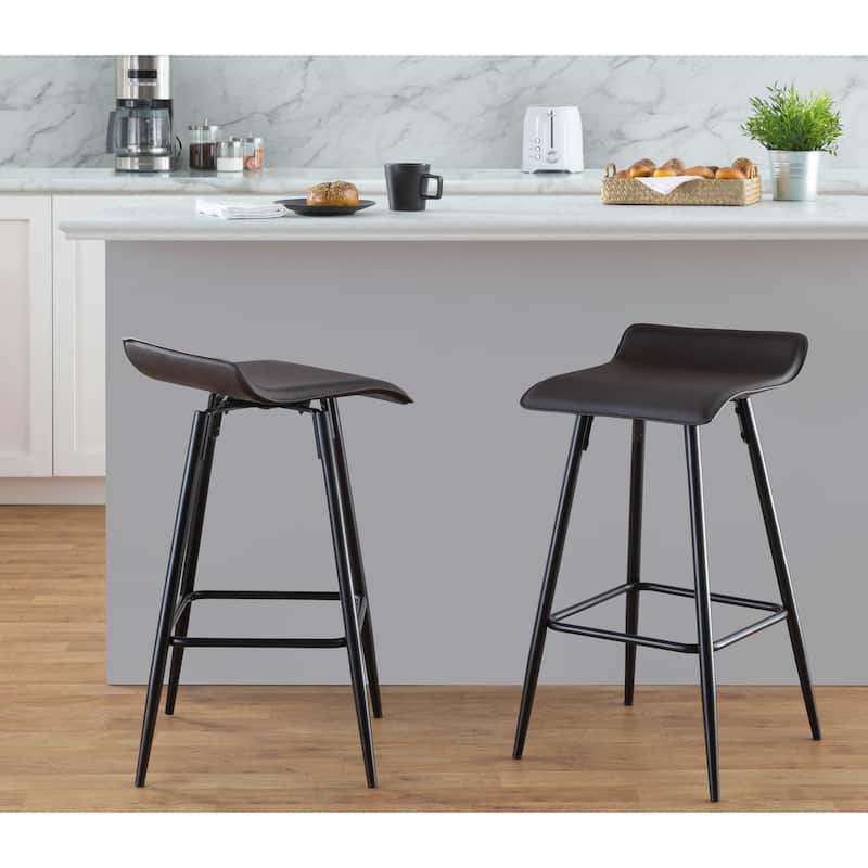 Porch & Den Tower Fixed-Height Counter Stool (Set of 2)