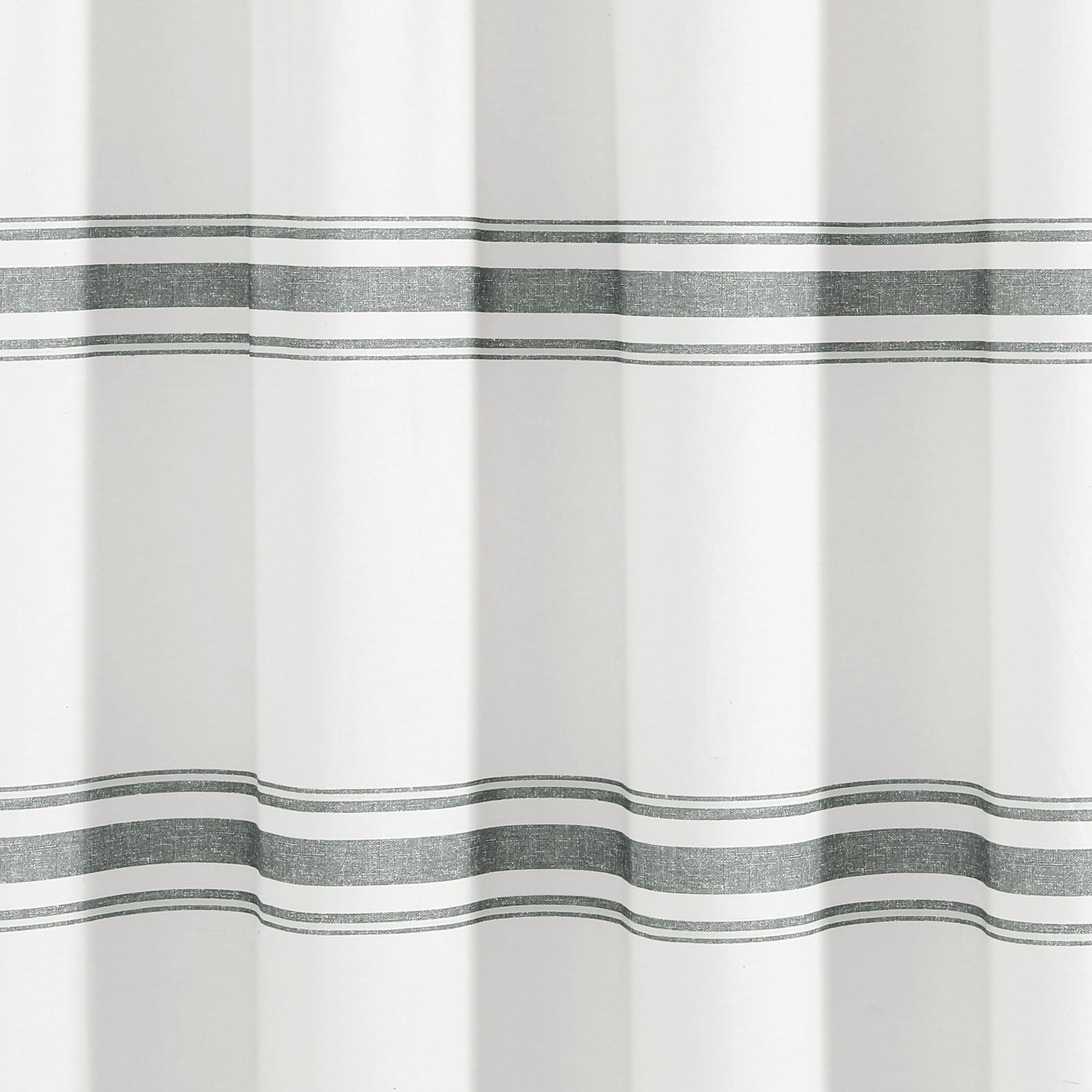 Farmhouse Stripe Shower Curtain by Lush Decor Rustic Bathroom Decor-image