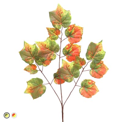 Set of 24 Artificial Grape Leaf Stem Plant Greenery Spray Branch 23in