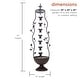 preview thumbnail 3 of 10, Alpine Corporation 41" Tall Indoor/Outdoor Metal Hanging 7-Cup Tiered Floor Water Fountain, Bronze