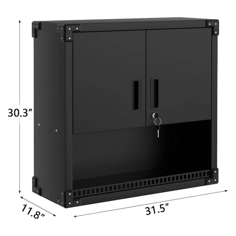 Heavy Duty Wall Hanging Storage Cabinet for Garage, Workshop - N/A