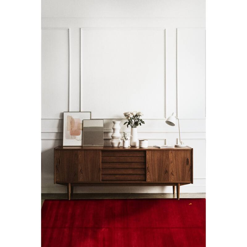 Kashkuli Gabbeh Red Rug 5'7" x 7'9" - 5'7 x 7'9