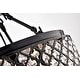 preview thumbnail 4 of 8, Antique Black 4-Light Beaded Drum Crystal Semi Flush Mount