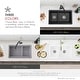 preview thumbnail 10 of 26, Composite Granite Dual-Mount 30" Double-Bowl kitchen Sink - 30" x 18" x 9.50"