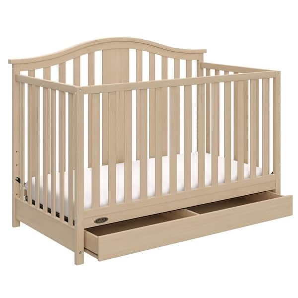 slide 2 of 64, Graco Solano 4-in-1 Convertible Crib with Drawer - Converts to Toddler Bed, Daybed, and Full-Size Bed