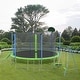 preview thumbnail 11 of 12, 14/16FT Trampoline with Slide, Swings, Basketball Hoop, Safety Net 12FT