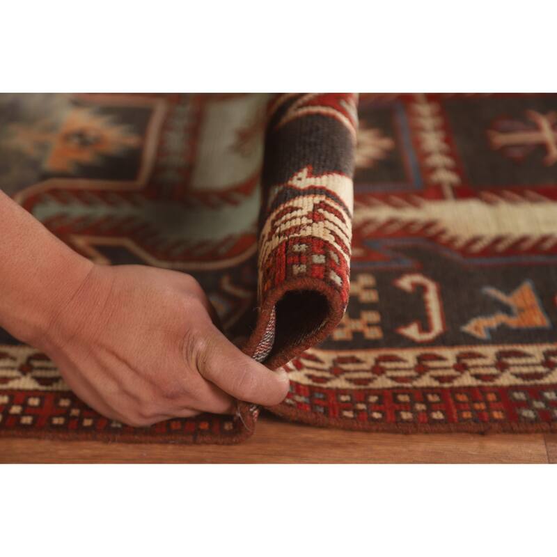 Tribal Ardebil Persian Vintage Runner Rug Handmade Wool Carpet - 2'5" x 9'6"