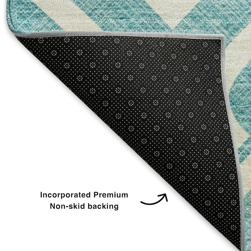 Premium Washable Super Soft Modern Medallions Mayfield Rug