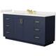 Option Dark Blue / White Quartz Top / Brushed Gold
