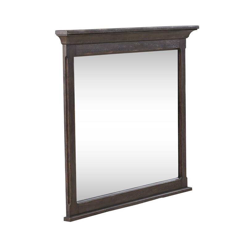 Paradise Valley Saddle Brown Landscape Mirror - Saddle Brown