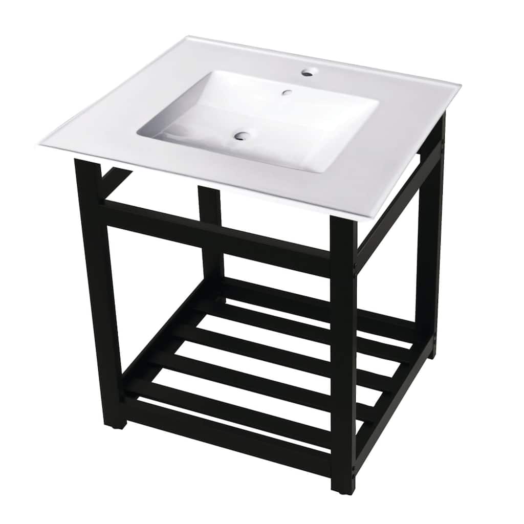 Kingston Brass 25" Wide Ceramic Console Sink