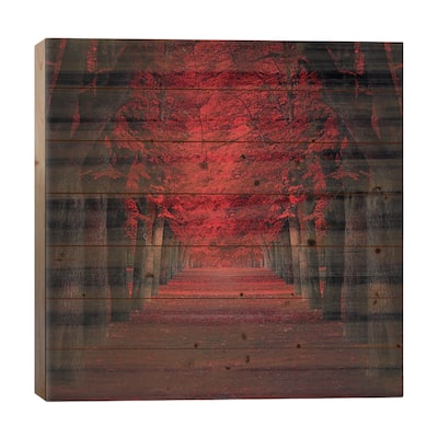 Endless Passion Print On Wood by Ildiko Neer - Multi-Color