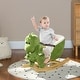 preview thumbnail 1 of 7, Qaba Baby Rocking Horse with Seat Belt, 32 Songs, Hand Puppet, Rocking Chair for 18-36 Months, Green