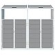 preview thumbnail 15 of 56, vidaXL Wheelie Bin Storage Rubbish Waste Bin Storage Steel