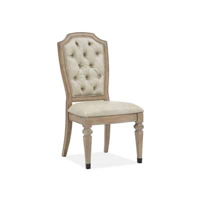 Magnussen Home Marisol Fawn Upholstered Side Chair Two Pack - 21''W x 25''D x 42''H