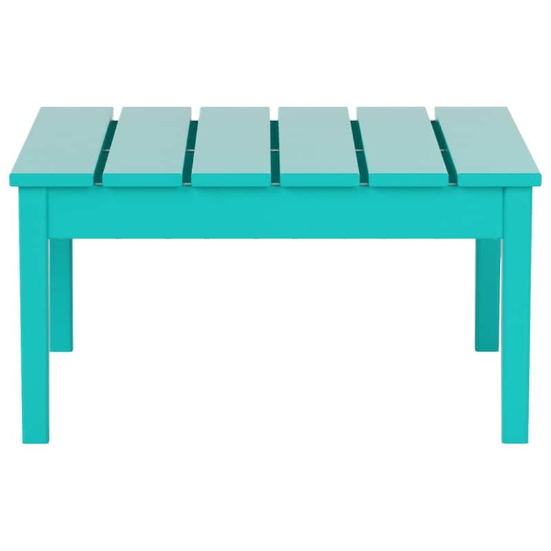 Polytrends Shoreside HDPE Eco-Friendly All Weather Square Modern 32" Conversation Table