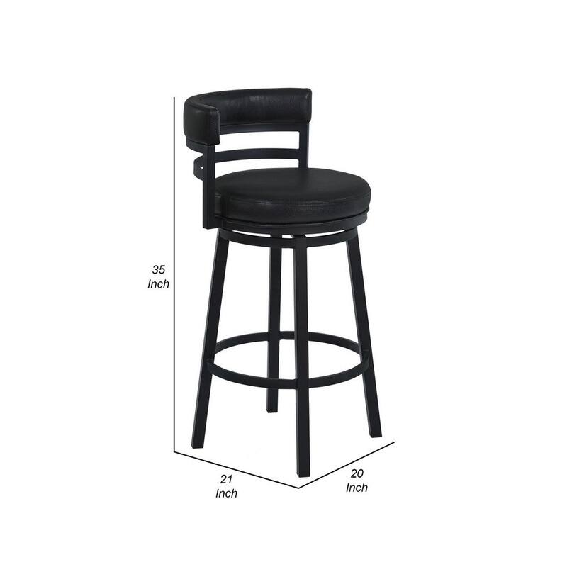 26 Inch Swivel Counter Stool Chair - 35 H x 21 W x 20 L