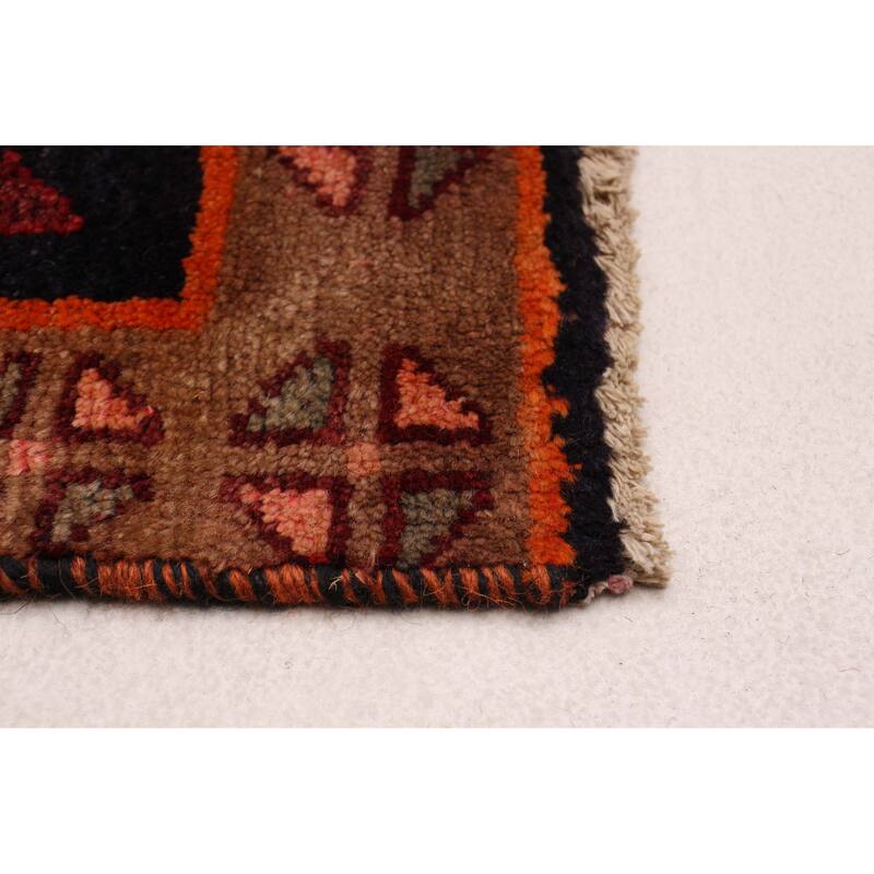 ECARPETGALLERY Hand-knotted Konya Anatolian Black, Red Wool Rug - 3'6 x 9'0