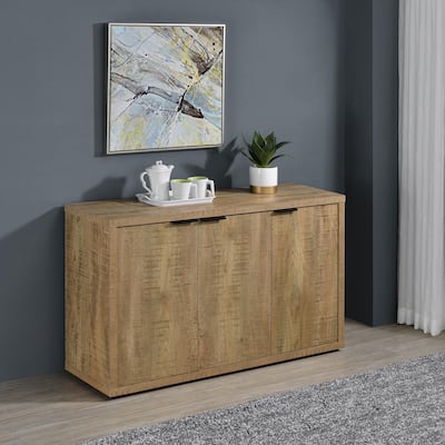 Pamplona Mango 3-door Accent Cabinet with Adjustable Shelves