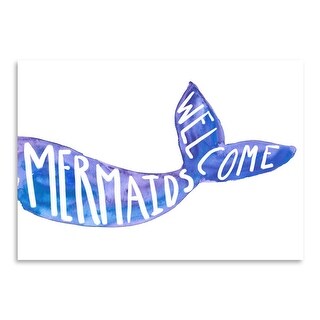 Americanflat Mermaids Welcome Sign by Jetty Home 16 quot x20 quot Poster Art