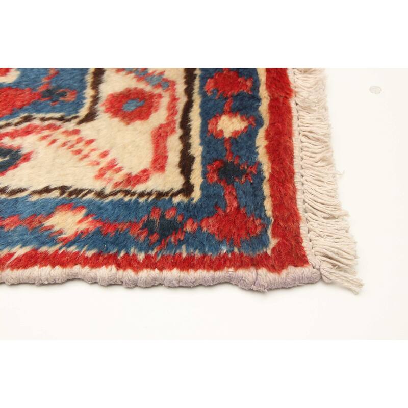 ECARPETGALLERY Hand-knotted Andelz Red Wool Rug - 3'3 x 10'3