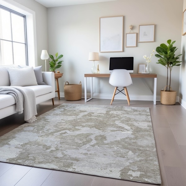 slide 2 of 68, Premium Washable Super Soft Abstract Chic Mayfield Rug Taupe - 10' x 14'