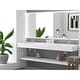 preview thumbnail 77 of 175, Juniper Stone Solid Surface Wall-mounted Vessel Sink