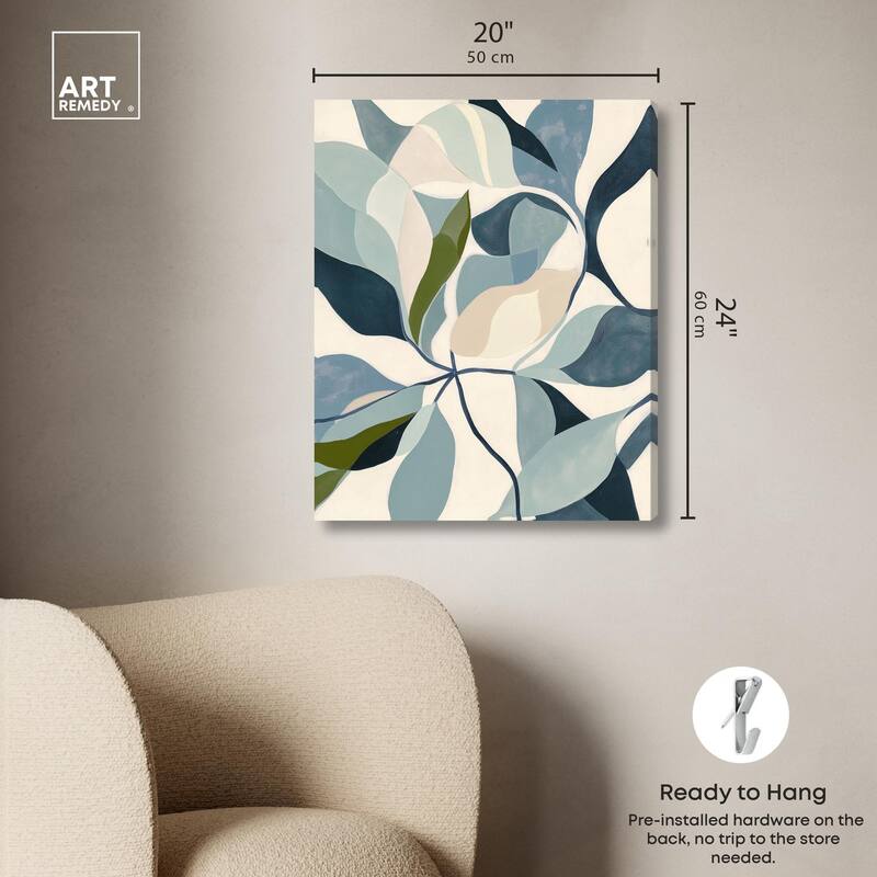 Woven Botanicals II Canvas by Art Remedy, Gallery Wrapped