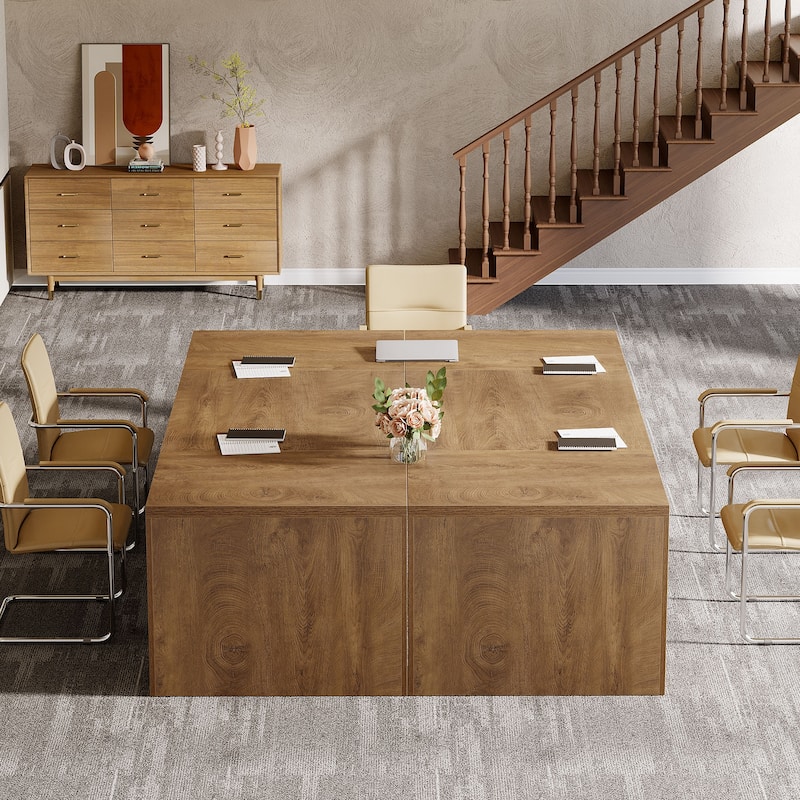 71" Conference Table, Executive Meeting Table, Office Business Desk Accent Meeting Table