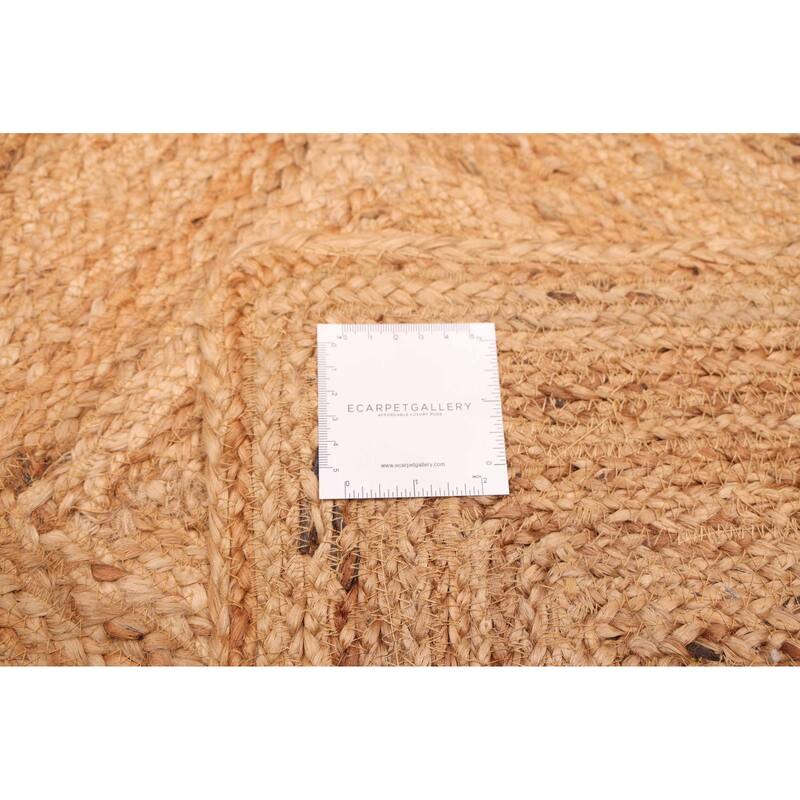 ECARPETGALLERY Flat-Weave Palas Denizli Tan Jute Rug - 5'7 x 7'7