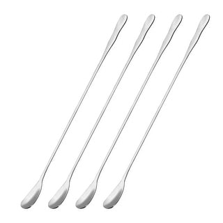 Stainless Steel Stirring Spoon, 4Pcs 10.24-Inch Long Handle Spoon - Bed ...