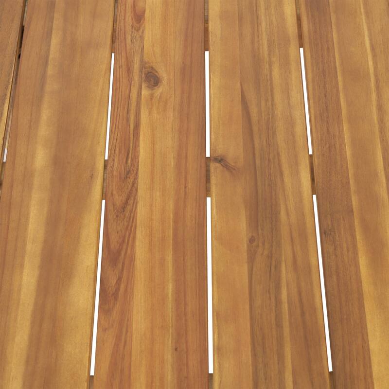 Burchett Acacia Wood Outdoor Coffee Table by Christopher Knight Home